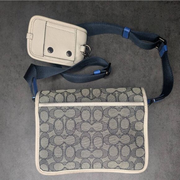 Coach Mens League Hybrid Crossbody In Signature C Jacquard - Picture 4 of 11